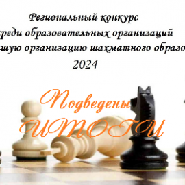 Подведены итоги регионального конкурса среди образовательных организаций на лучшую организацию шахматного образования! Подведены итоги регионального конкурса среди образовательных организаций на лучшую организацию шахматного образования!